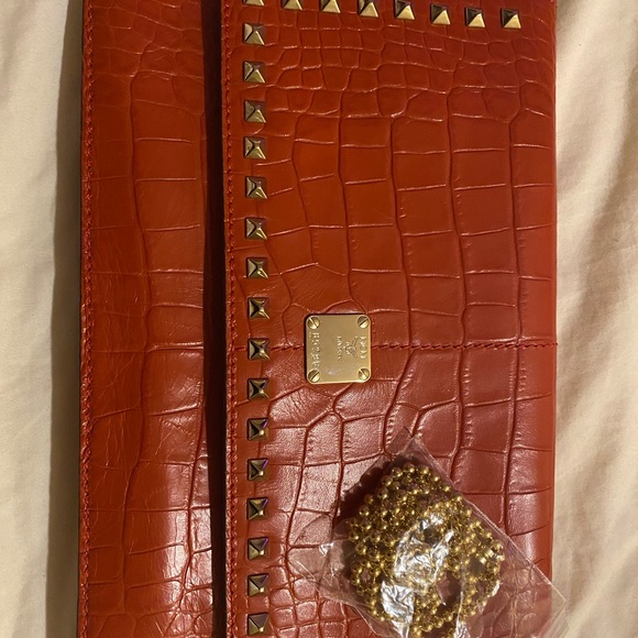 MCM clutch/shoulder Studded Bag - Picture 9 of 12
